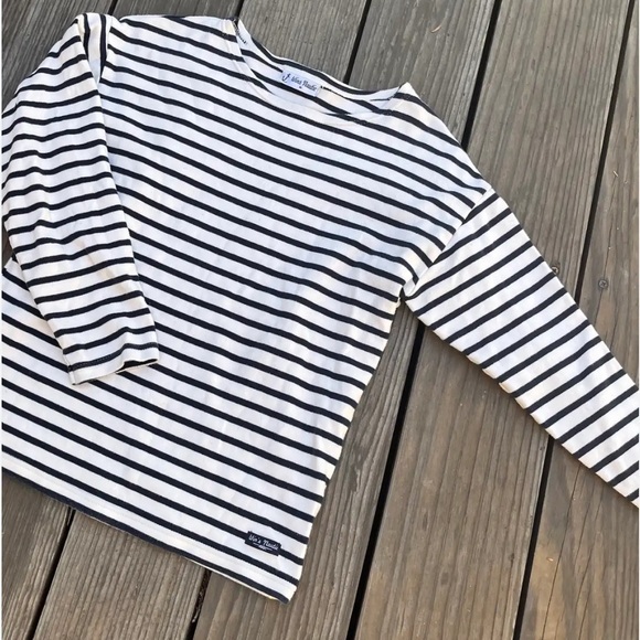 Blue & White Breton Stripe Shirts